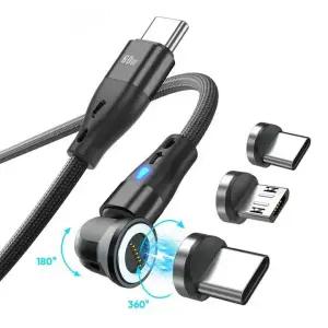 마그네틱 충전 케이블 60w (초고속 usb 호환 자석케이블 ctoc
