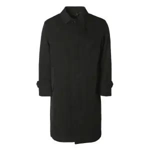 [롯데백화점]킨록 24 FW 남자트렌치코트 간절기 패디드 블랙 트렌치 코트 IIH01 DK4465