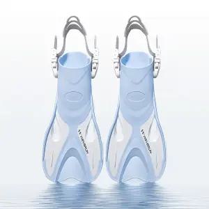 위베런 아쿠아 숏핀 스노쿨링 전용 핀 오리발 수영 스퍼트 물놀이 프리다이빙 힐스트랩