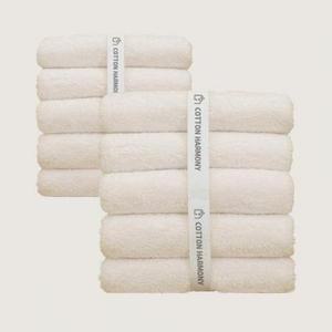 코튼하모니 호텔수건 200g 40수 코마사, 크림베이지, 10개 one option