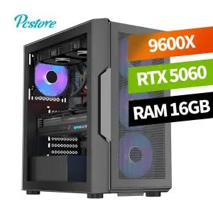 피씨스토어 AMD 베스트 게이밍PC 9600X RTX5060 피파 롤 조립 컴퓨터 본체 (16GB M.2 500GB)