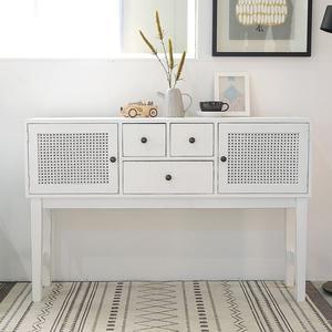 라탄 콘솔 화장대 다용도수납장 인테리어파티션 원목파티션 가벽 미니파티션 까페파티션