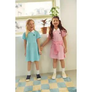 [베네통키즈](천안아산점)QAOP18531-집업 피케 원피스