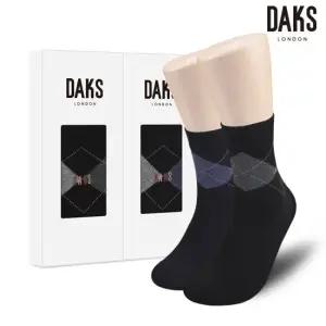 양말 신사 2족 선물세트 면스판단목 아가일 19362