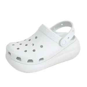 클래식 크러쉬 여성 플랫폼 클로그 샌들 슬리퍼 라이트그레이 207521-1NK