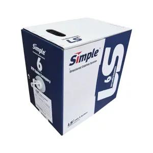 LS UTP CAT.6 랜케이블 옐로우 300m 랜선 박스