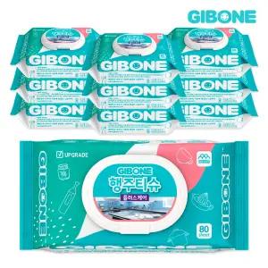 행주티슈 플러스케어 80매 10팩