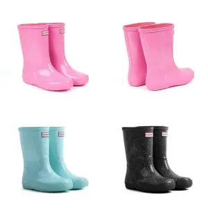 [헌터](타임스퀘어점패션관)[헌터키즈] 토박스 HUNTER   헌터 키즈 퍼스트 자이언트 글리터 레인부츠 HT...