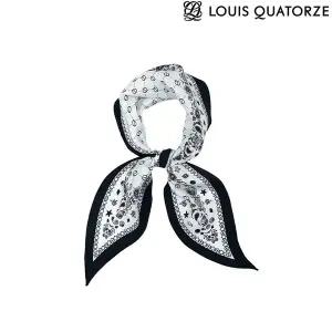 [루이까또즈](광주신세계)(2ESD971WH) 스테인 마름모 실크 스카프 화이트