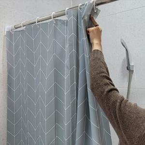 그레이 욕실샤워커튼 화장실 공간분리 방수가림막 120x180cm