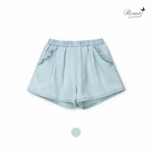 [보리보리/페리미츠]프릴주머니 4부 데님팬츠(P2522Q271_61)