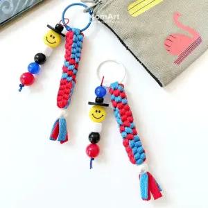 맘아트 운동화끈 한국 선비 키링 만들기 키트 전통 스쿠비두 매듭 공예