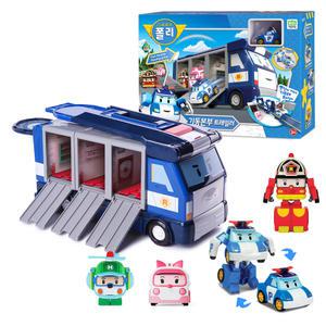 로보카폴리 기동본부 트레일러 변신 자동차 3종세트