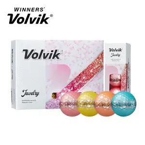 볼빅 쥬얼리 프리즘 360 퍼팅라인 듀얼코어 3피스 펄컬러 골프공 12구