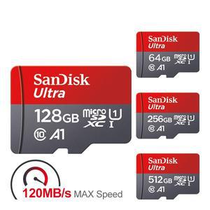 Sandisk 울트라 A1 마이크로 SD 카드 휴대폰용 512GB TF 플래시