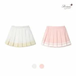 [보리보리/페리미츠]배색플리츠 스커트(P2525S641)