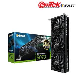 -펠릿 PALIT 지포스 RTX 5070 Infinity 3 D7 12GB 이엠텍 (정품) 그래픽카드 VGA