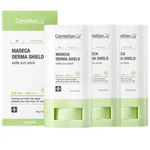 센텔리안24 마데카 더마쉴드 세이프 선스틱 18g 3개 자외선차단 워터프루프 스틱썬크림