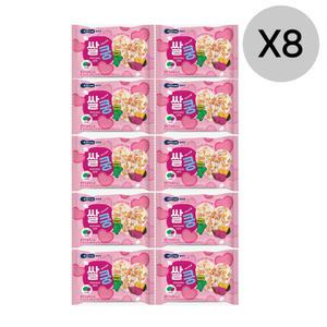 베베쿡 쌀쿵 자색고구마와 단호박 80개 하트모양 과자