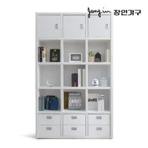 [장인가구]마카롱 1200 5단 15칸 콤비 책장