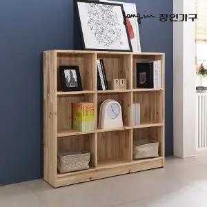 [장인가구]푸름 1200 낮은 원목책장