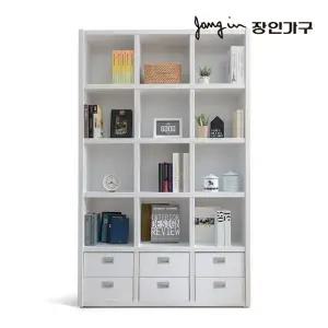 [장인가구]마카롱 1200 5단 15칸 서랍형 책장