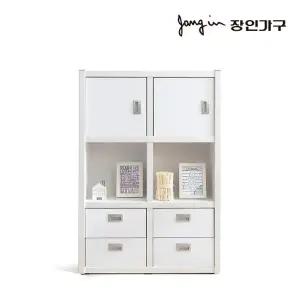 [장인가구]마카롱 800 3단 콤비 책장