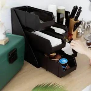 히키스 매장 무인카페 오피스 냅킨 빨대 3단 cafe 디스펜서