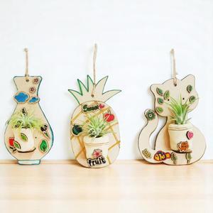 고양이 식물 만들기 행잉화분 이오난사 월플랜트 키트 DIY diy