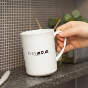 데일리블룸 양치컵 대 화장실 욕실 양치 플라스틱 컵 손잡이