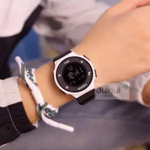 전자 손목시계 블랙 여성전자손목시계