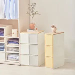 씨밀렉스 쌓아서 조합하는 래폴드 서랍장 200(L)_3단