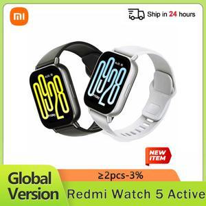 글로벌 버전 Xiaomi Redmi Watch 5 Active 2'' LCD 디스플레이 Bluetooth 5 3 5ATM 방수 전화 통화 긴 배터리 수명 시계