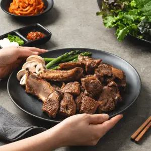 [산해직송]국내산 한돈 수제 양념 돼지갈비 간장맛 1.2kg(4인분)