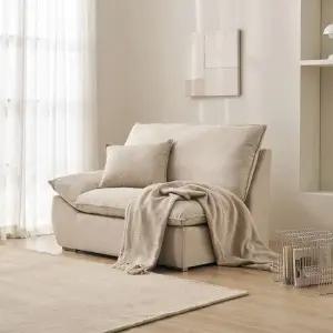 삼익가구 두모브 구스 패브릭 2인용 소파 스툴제외)