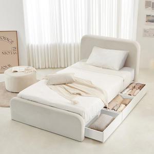 동서가구 소프티 아쿠아텍스 패브릭 호텔 LED 수납 침대 프레임 SS DF926442