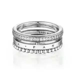 판도라 반지 192312C01 시그니처 로고 파베 비디드 여성반지 여자반지 당일발송