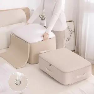 리빙선데이 1+1 이불 압축 정리 파우치 아이보리 특대형