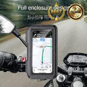 오토바이 휴대폰 거치대 지지대 자전거 방수 케이스 핸들 바 스탠드 마운트 스쿠터