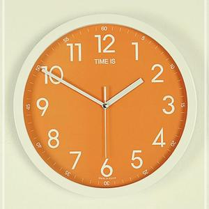 칼라 원형 (오렌지) 학교 교실 학원 관공서 엔틱 양면 탁상 선물 모던 캐릭 저 시계 벽 전자 소음