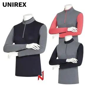 [유니렉스] 긴팔티 스판덱스 반집업 여성