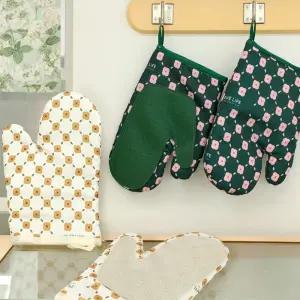 실리콘 오븐 베이킹 내열 안심 주방 장갑 1쌍 LUAZ-BG1 화이트/오븐장갑/냄비장갑/주방면장갑/냄비손잡이