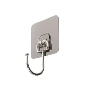 초강력 무타공 스텐 후크 접착 부착식 욕실 걸이 액자걸이 못없이 벽에 붙이는 고리 4P