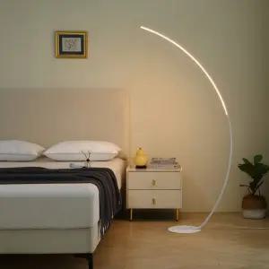 미노크 LED 활 장스탠드 3색 조명 곡선 플로어램프
