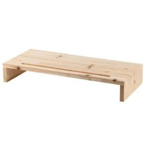 원목 삼나무 모니터받침대 1단/나무/모니터/받침대/교무실/회사/직장/책상위/받침/선반/다이/다용도/목재