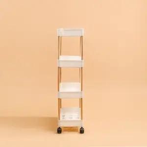 바퀴트롤리 틈새선반 세탁실 트롤리 주방 이동식 4단 (WFJH94U)