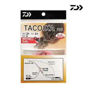 다이와 타코이카 리그 유동식 낚시 채비 1봉4개입 갑오징어 쭈꾸미 한치 낚시 가지줄 조절 채비