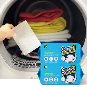 이염방지시트 100매+100매 미세먼지제거 물빠짐 방지 세탁티슈 흰색옷이염