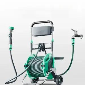 이동형 물호스 거치대 호스 정리대 권선기 감는기계 호스릴 바퀴달린 수도관