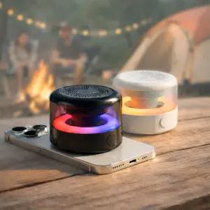 아워스7 휴대용 미니 블루투스 스피커 맥세이프 LED 무드등 OSPA1